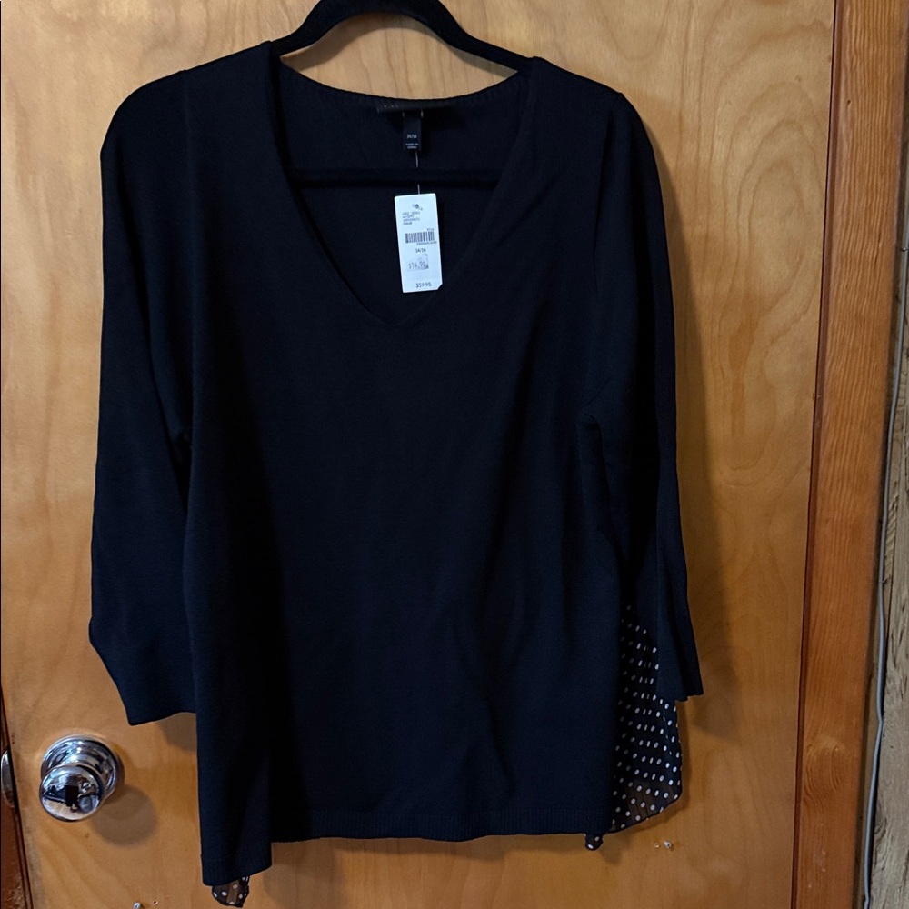Lane Bryant Black Long Sleeve Top